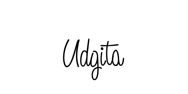 How to make Udgita signature? Angelique-Rose-font-FFP is a professional autograph style. Create handwritten signature for Udgita name. Udgita signature style 5 images and pictures png