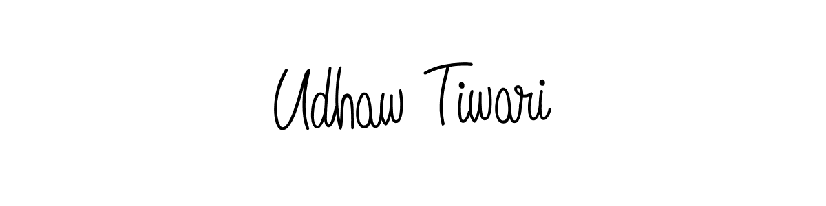 How to make Udhaw Tiwari signature? Angelique-Rose-font-FFP is a professional autograph style. Create handwritten signature for Udhaw Tiwari name. Udhaw Tiwari signature style 5 images and pictures png