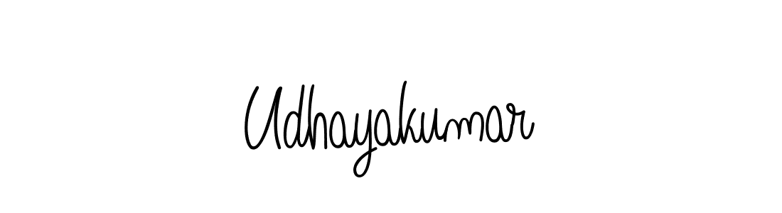 Use a signature maker to create a handwritten signature online. With this signature software, you can design (Angelique-Rose-font-FFP) your own signature for name Udhayakumar. Udhayakumar signature style 5 images and pictures png