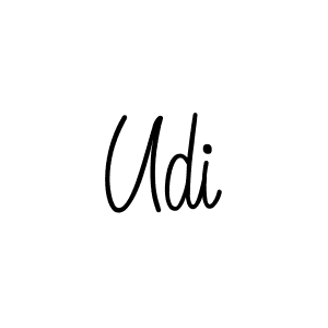You should practise on your own different ways (Angelique-Rose-font-FFP) to write your name (Udi) in signature. don't let someone else do it for you. Udi signature style 5 images and pictures png