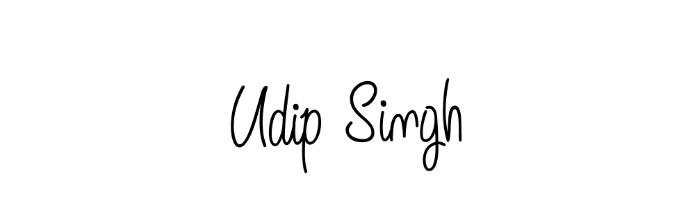 How to make Udip Singh signature? Angelique-Rose-font-FFP is a professional autograph style. Create handwritten signature for Udip Singh name. Udip Singh signature style 5 images and pictures png