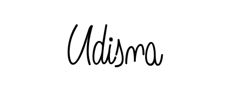 You should practise on your own different ways (Angelique-Rose-font-FFP) to write your name (Udisna) in signature. Don't let someone else do it for you. Udisna signature style 5 images and pictures png