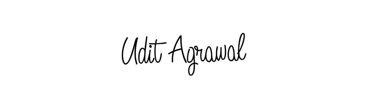 Also we have Udit Agrawal name is the best signature style. Create professional handwritten signature collection using Angelique-Rose-font-FFP autograph style. Udit Agrawal signature style 5 images and pictures png