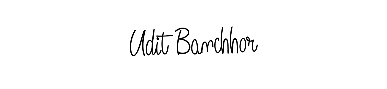 How to make Udit Banchhor signature? Angelique-Rose-font-FFP is a professional autograph style. Create handwritten signature for Udit Banchhor name. Udit Banchhor signature style 5 images and pictures png