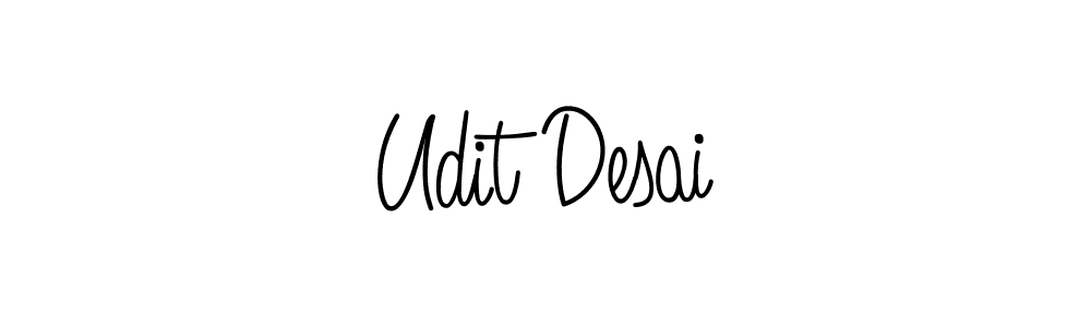 Create a beautiful signature design for name Udit Desai. With this signature (Angelique-Rose-font-FFP) fonts, you can make a handwritten signature for free. Udit Desai signature style 5 images and pictures png