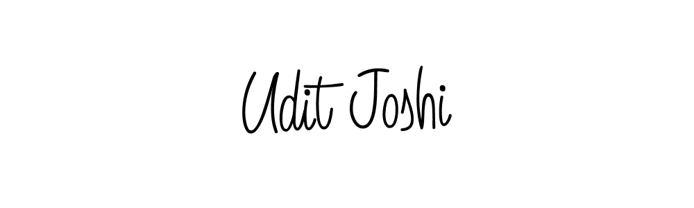 Design your own signature with our free online signature maker. With this signature software, you can create a handwritten (Angelique-Rose-font-FFP) signature for name Udit Joshi. Udit Joshi signature style 5 images and pictures png