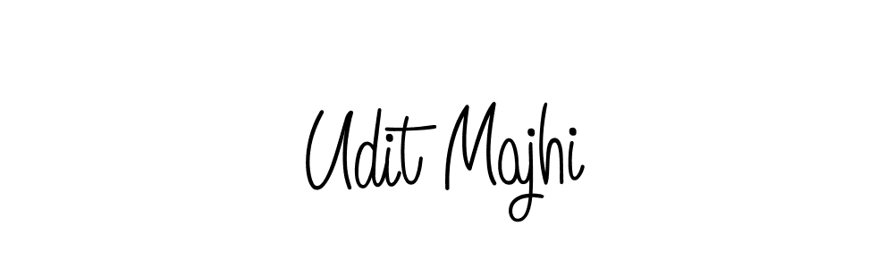 The best way (Angelique-Rose-font-FFP) to make a short signature is to pick only two or three words in your name. The name Udit Majhi include a total of six letters. For converting this name. Udit Majhi signature style 5 images and pictures png