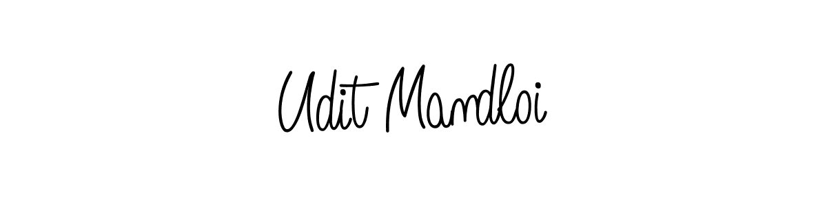 Design your own signature with our free online signature maker. With this signature software, you can create a handwritten (Angelique-Rose-font-FFP) signature for name Udit Mandloi. Udit Mandloi signature style 5 images and pictures png