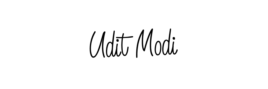 The best way (Angelique-Rose-font-FFP) to make a short signature is to pick only two or three words in your name. The name Udit Modi include a total of six letters. For converting this name. Udit Modi signature style 5 images and pictures png