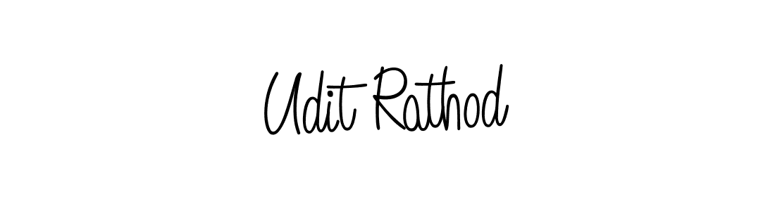 Design your own signature with our free online signature maker. With this signature software, you can create a handwritten (Angelique-Rose-font-FFP) signature for name Udit Rathod. Udit Rathod signature style 5 images and pictures png