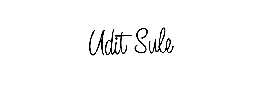 You should practise on your own different ways (Angelique-Rose-font-FFP) to write your name (Udit Sule) in signature. don't let someone else do it for you. Udit Sule signature style 5 images and pictures png