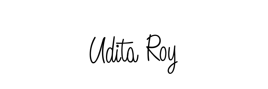 Make a beautiful signature design for name Udita Roy. With this signature (Angelique-Rose-font-FFP) style, you can create a handwritten signature for free. Udita Roy signature style 5 images and pictures png