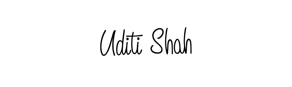 How to make Uditi Shah signature? Angelique-Rose-font-FFP is a professional autograph style. Create handwritten signature for Uditi Shah name. Uditi Shah signature style 5 images and pictures png