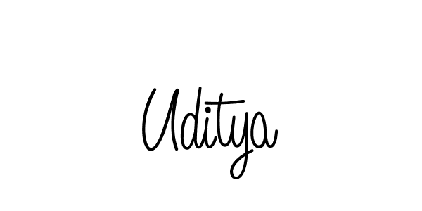 How to make Uditya signature? Angelique-Rose-font-FFP is a professional autograph style. Create handwritten signature for Uditya name. Uditya signature style 5 images and pictures png