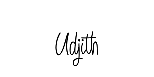 The best way (Angelique-Rose-font-FFP) to make a short signature is to pick only two or three words in your name. The name Udjith include a total of six letters. For converting this name. Udjith signature style 5 images and pictures png