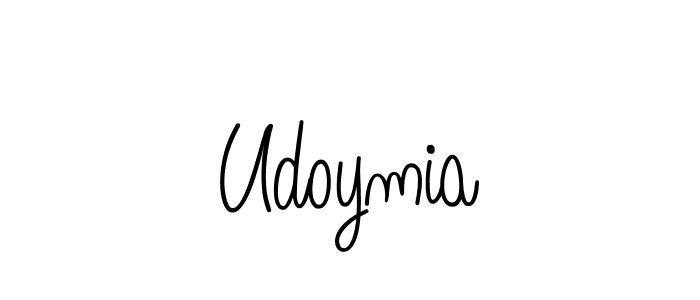 if you are searching for the best signature style for your name Udoymia. so please give up your signature search. here we have designed multiple signature styles  using Angelique-Rose-font-FFP. Udoymia signature style 5 images and pictures png