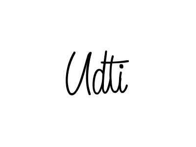 Once you've used our free online signature maker to create your best signature Angelique-Rose-font-FFP style, it's time to enjoy all of the benefits that Udti name signing documents. Udti signature style 5 images and pictures png