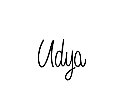 Design your own signature with our free online signature maker. With this signature software, you can create a handwritten (Angelique-Rose-font-FFP) signature for name Udya. Udya signature style 5 images and pictures png