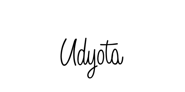 Also we have Udyota name is the best signature style. Create professional handwritten signature collection using Angelique-Rose-font-FFP autograph style. Udyota signature style 5 images and pictures png