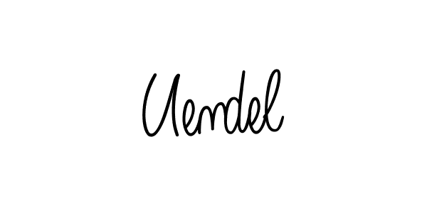 Make a beautiful signature design for name Uendel. With this signature (Angelique-Rose-font-FFP) style, you can create a handwritten signature for free. Uendel signature style 5 images and pictures png