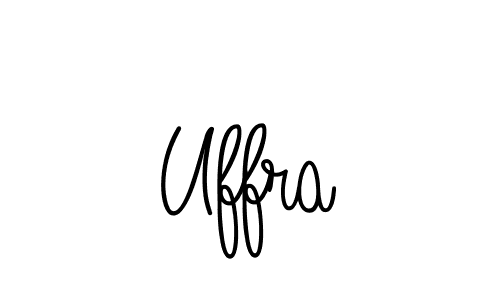 You should practise on your own different ways (Angelique-Rose-font-FFP) to write your name (Uffra) in signature. don't let someone else do it for you. Uffra signature style 5 images and pictures png