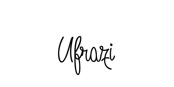 Make a beautiful signature design for name Ufrazi. With this signature (Angelique-Rose-font-FFP) style, you can create a handwritten signature for free. Ufrazi signature style 5 images and pictures png