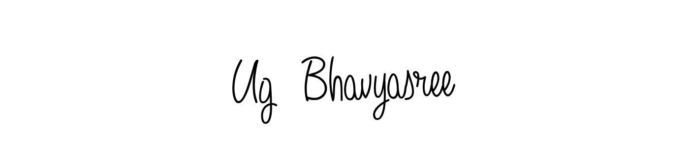 How to Draw Ug  Bhavyasree signature style? Angelique-Rose-font-FFP is a latest design signature styles for name Ug  Bhavyasree. Ug  Bhavyasree signature style 5 images and pictures png