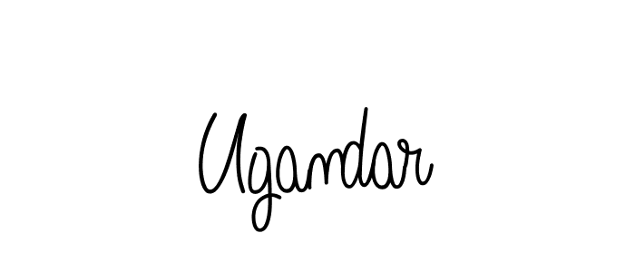 Design your own signature with our free online signature maker. With this signature software, you can create a handwritten (Angelique-Rose-font-FFP) signature for name Ugandar. Ugandar signature style 5 images and pictures png