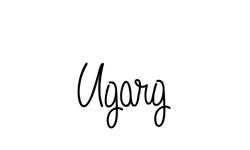 if you are searching for the best signature style for your name Ugarg. so please give up your signature search. here we have designed multiple signature styles  using Angelique-Rose-font-FFP. Ugarg signature style 5 images and pictures png