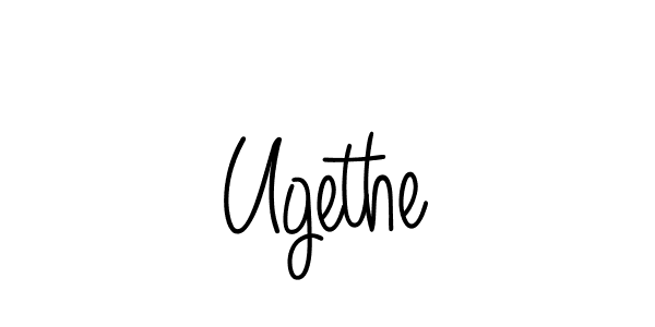 You should practise on your own different ways (Angelique-Rose-font-FFP) to write your name (Ugethe) in signature. don't let someone else do it for you. Ugethe signature style 5 images and pictures png