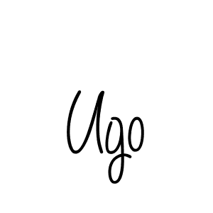 Use a signature maker to create a handwritten signature online. With this signature software, you can design (Angelique-Rose-font-FFP) your own signature for name Ugo. Ugo signature style 5 images and pictures png