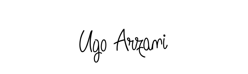 Make a beautiful signature design for name Ugo Arzani. With this signature (Angelique-Rose-font-FFP) style, you can create a handwritten signature for free. Ugo Arzani signature style 5 images and pictures png