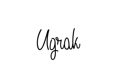 How to make Ugrak signature? Angelique-Rose-font-FFP is a professional autograph style. Create handwritten signature for Ugrak name. Ugrak signature style 5 images and pictures png