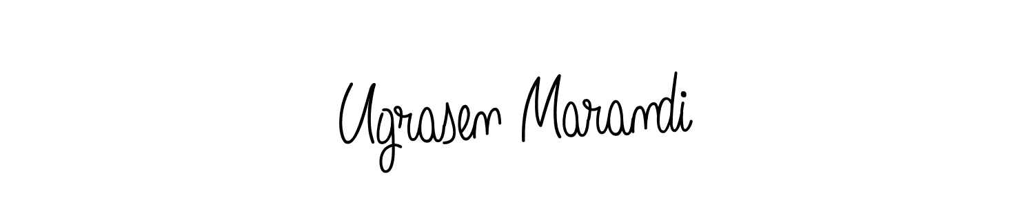This is the best signature style for the Ugrasen Marandi name. Also you like these signature font (Angelique-Rose-font-FFP). Mix name signature. Ugrasen Marandi signature style 5 images and pictures png