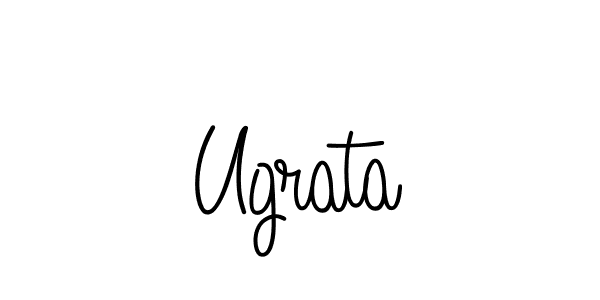 The best way (Angelique-Rose-font-FFP) to make a short signature is to pick only two or three words in your name. The name Ugrata include a total of six letters. For converting this name. Ugrata signature style 5 images and pictures png