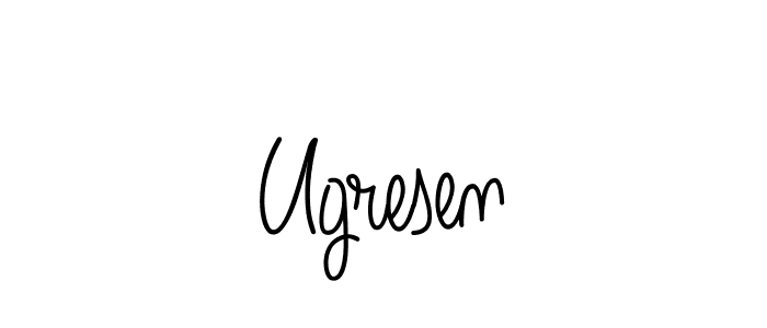 Best and Professional Signature Style for Ugresen. Angelique-Rose-font-FFP Best Signature Style Collection. Ugresen signature style 5 images and pictures png