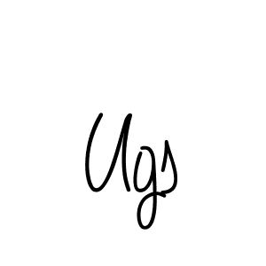 The best way (Angelique-Rose-font-FFP) to make a short signature is to pick only two or three words in your name. The name Ugs include a total of six letters. For converting this name. Ugs signature style 5 images and pictures png
