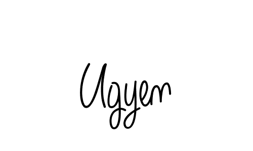 Create a beautiful signature design for name Ugyen. With this signature (Angelique-Rose-font-FFP) fonts, you can make a handwritten signature for free. Ugyen signature style 5 images and pictures png