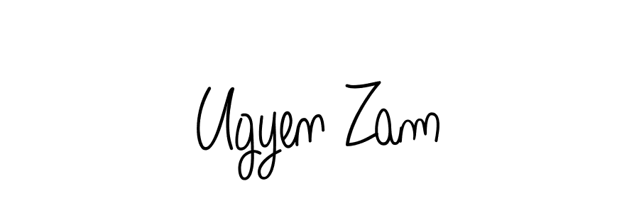 Also You can easily find your signature by using the search form. We will create Ugyen Zam name handwritten signature images for you free of cost using Angelique-Rose-font-FFP sign style. Ugyen Zam signature style 5 images and pictures png