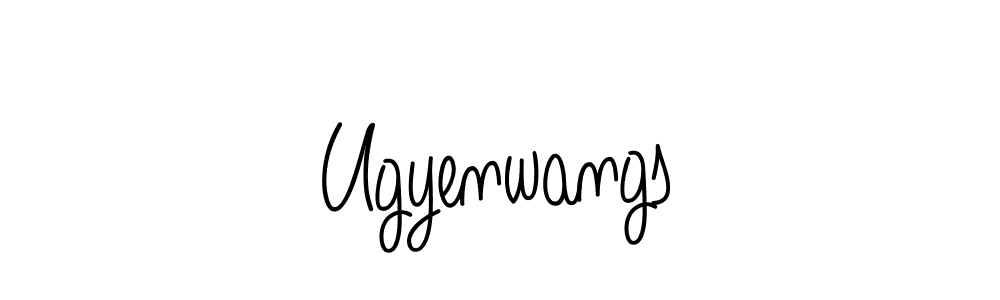 if you are searching for the best signature style for your name Ugyenwangs. so please give up your signature search. here we have designed multiple signature styles  using Angelique-Rose-font-FFP. Ugyenwangs signature style 5 images and pictures png