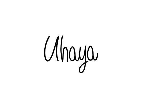 You should practise on your own different ways (Angelique-Rose-font-FFP) to write your name (Uhaya) in signature. don't let someone else do it for you. Uhaya signature style 5 images and pictures png