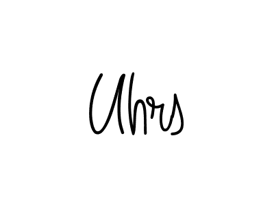 How to make Uhrs signature? Angelique-Rose-font-FFP is a professional autograph style. Create handwritten signature for Uhrs name. Uhrs signature style 5 images and pictures png