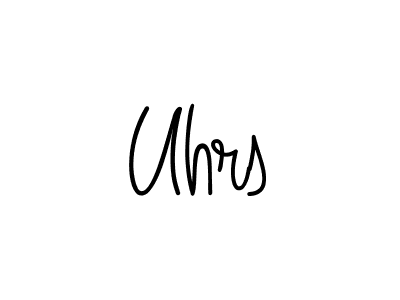 Make a beautiful signature design for name Uhrs. With this signature (Angelique-Rose-font-FFP) style, you can create a handwritten signature for free. Uhrs signature style 5 images and pictures png