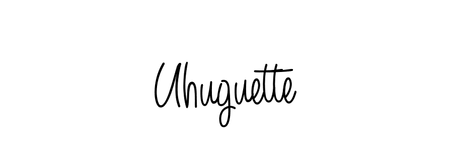 Create a beautiful signature design for name Uhuguette. With this signature (Angelique-Rose-font-FFP) fonts, you can make a handwritten signature for free. Uhuguette signature style 5 images and pictures png
