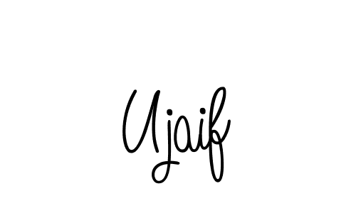 Make a beautiful signature design for name Ujaif. With this signature (Angelique-Rose-font-FFP) style, you can create a handwritten signature for free. Ujaif signature style 5 images and pictures png