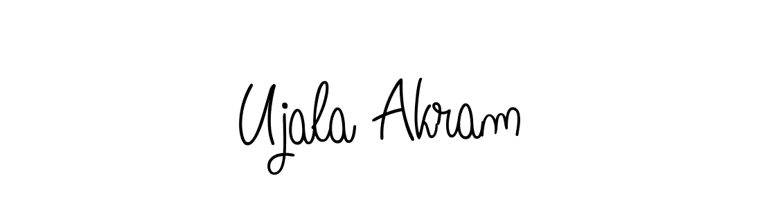 This is the best signature style for the Ujala Akram name. Also you like these signature font (Angelique-Rose-font-FFP). Mix name signature. Ujala Akram signature style 5 images and pictures png