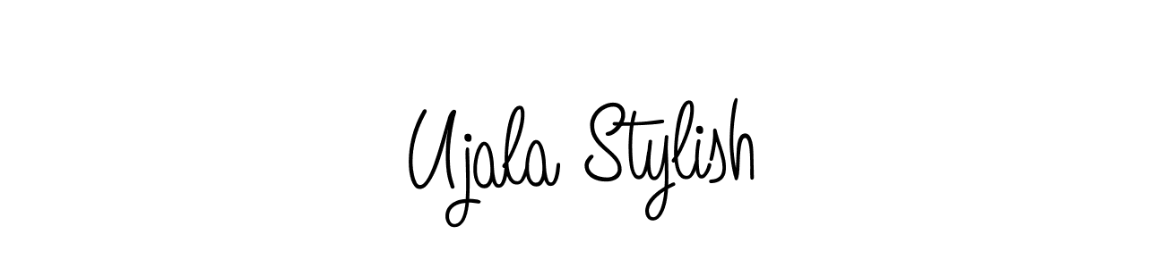 Ujala Stylish stylish signature style. Best Handwritten Sign (Angelique-Rose-font-FFP) for my name. Handwritten Signature Collection Ideas for my name Ujala Stylish. Ujala Stylish signature style 5 images and pictures png