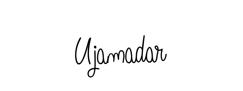 You should practise on your own different ways (Angelique-Rose-font-FFP) to write your name (Ujamadar) in signature. don't let someone else do it for you. Ujamadar signature style 5 images and pictures png