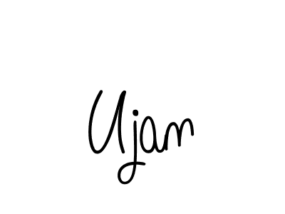 The best way (Angelique-Rose-font-FFP) to make a short signature is to pick only two or three words in your name. The name Ujan include a total of six letters. For converting this name. Ujan signature style 5 images and pictures png