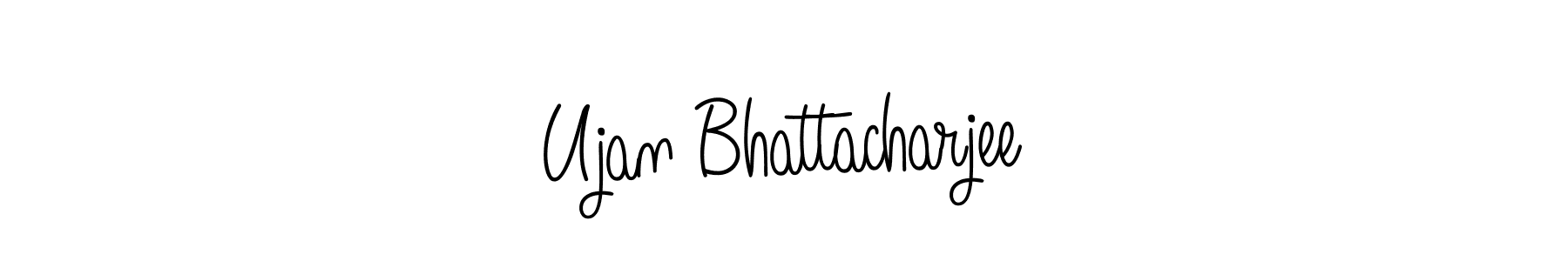Make a beautiful signature design for name Ujan Bhattacharjee. With this signature (Angelique-Rose-font-FFP) style, you can create a handwritten signature for free. Ujan Bhattacharjee signature style 5 images and pictures png